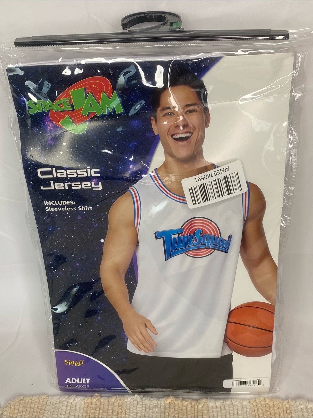SPACE JAM CLASSIC JERSEY SLEEVELESS SHIRT TUNE SQUAD ADULT SZ L SPIRIT NIB